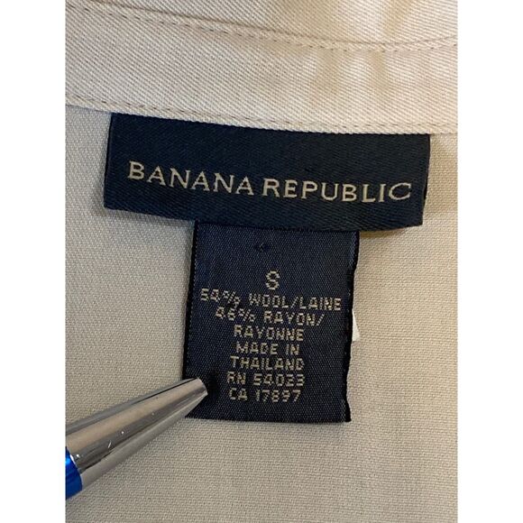 Banana Republic Skirt Set Women S/6 Beige Wool Blend Career Minimalist Lagenlook - Picture 8 of 16